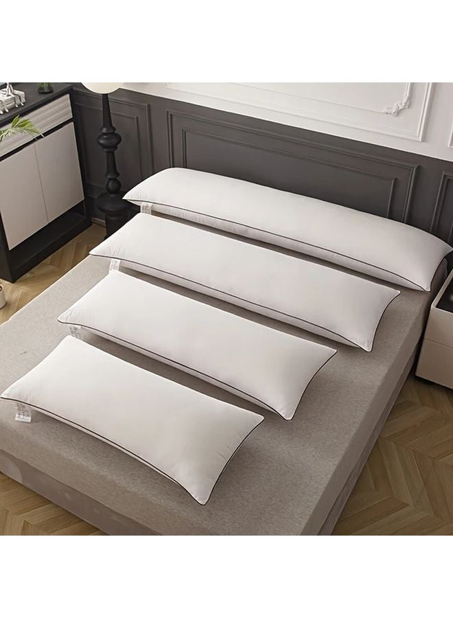 White Luxury Soft Extended Body Pillow Hypoallergenic Breathable Machine Washable - Image 2